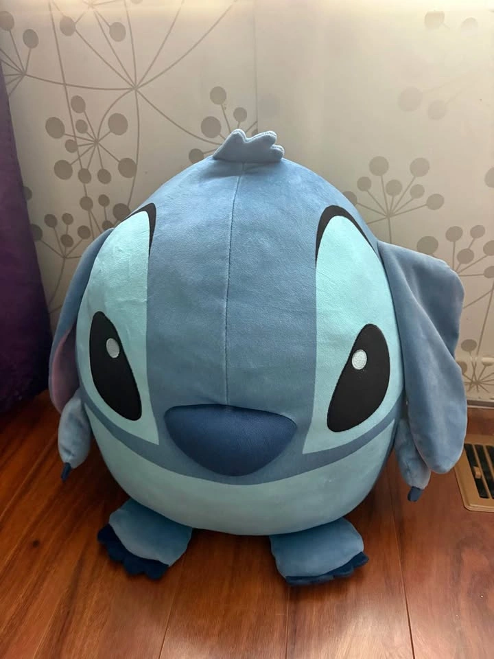 Disney Baby Stitch Round Cuddle Pal Plush Stuffed Animal 14”