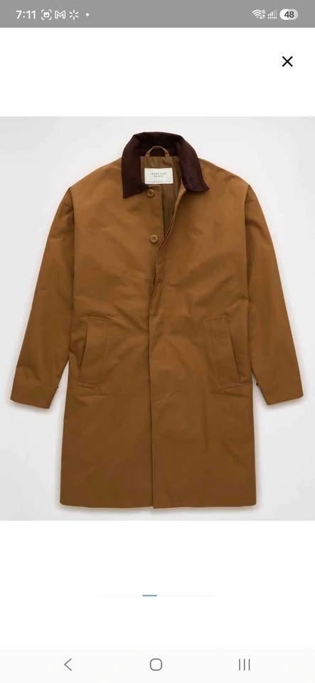 Brand New American Eagle Trench Coat. Size M. - photo 3