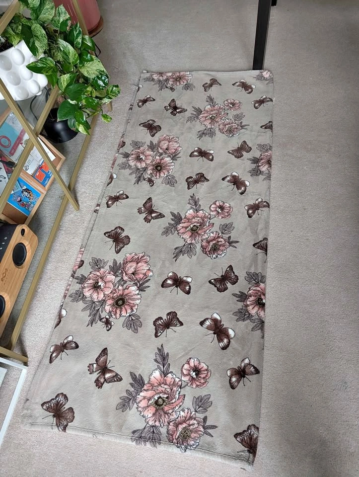 Floral and Butterfly Blanket
