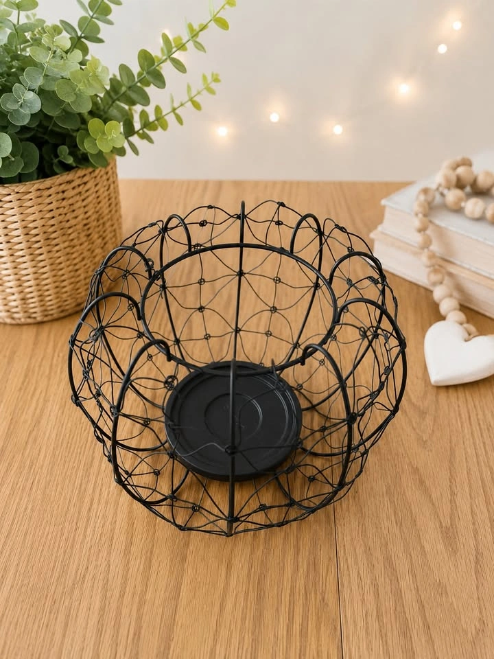 PartyLite Decorative Black Wire Lace Candle Holder - photo 2