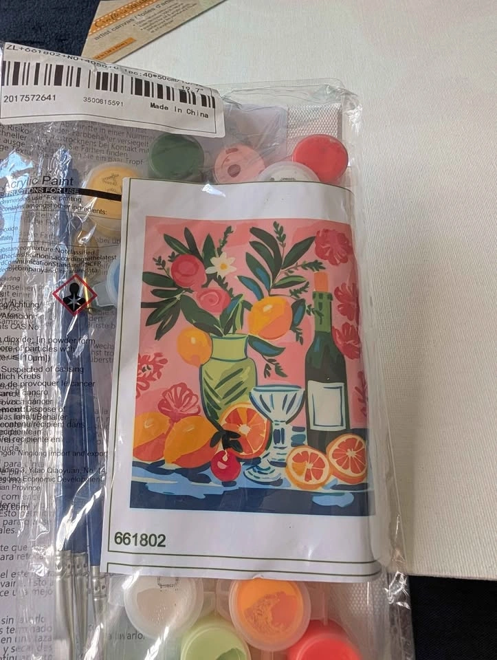Paint by Numbers Kit - Still Life with Fruit and Wine - photo 3