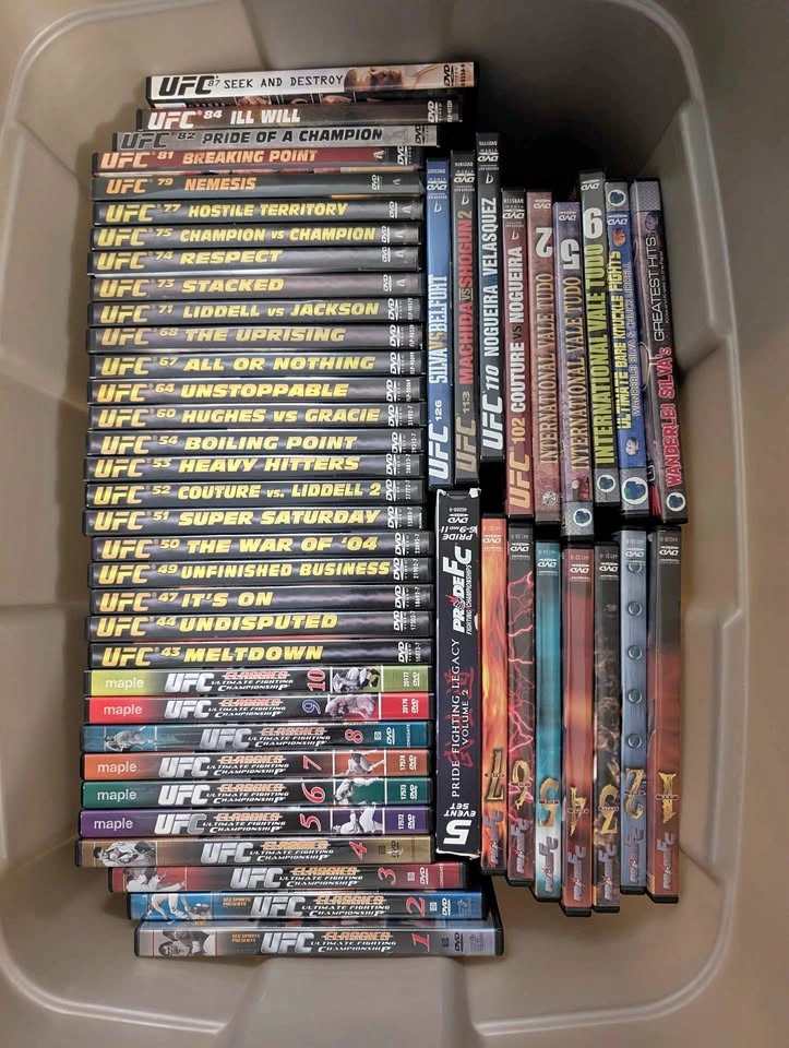 Vintage MMA DVD Archive: 100+ Pride FC, Bushido & UFC Lot