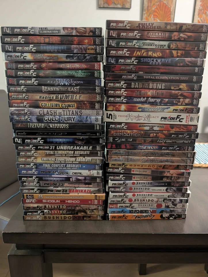 Vintage MMA DVD Archive: 100+ Pride FC, Bushido & UFC Lot - photo 2