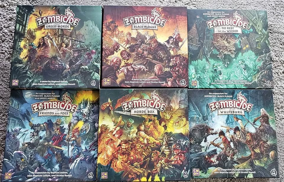 Zombicide Black Plague and Green Horde Kickstarter Bundle