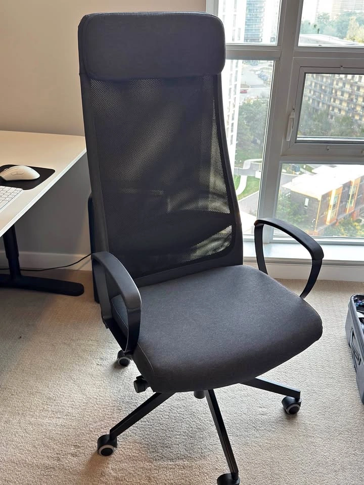 IKEA MARKUS office chair, dark gray, large (4 months old)