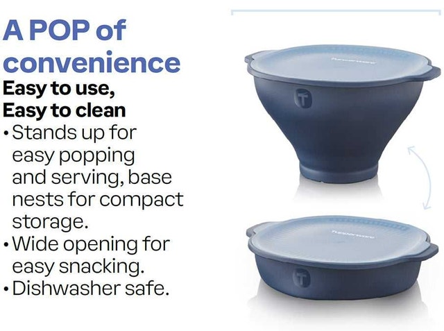 Brand New Tupperware® WOW Pop Microwave Popcorn Maker - photo 5