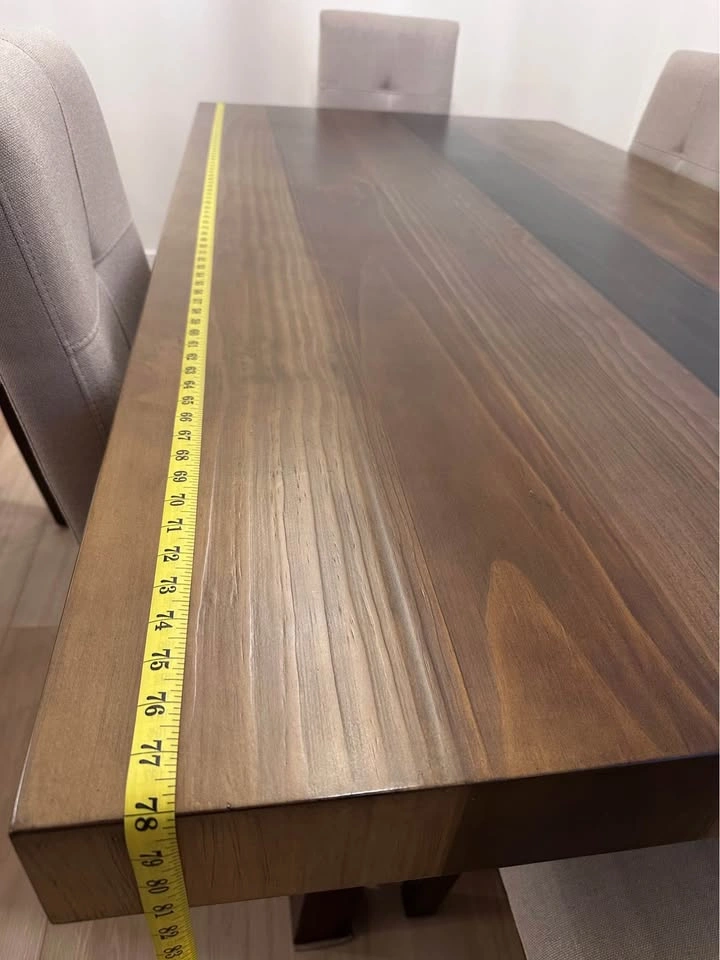 Modern Wood and Resin Dining Table - photo 3