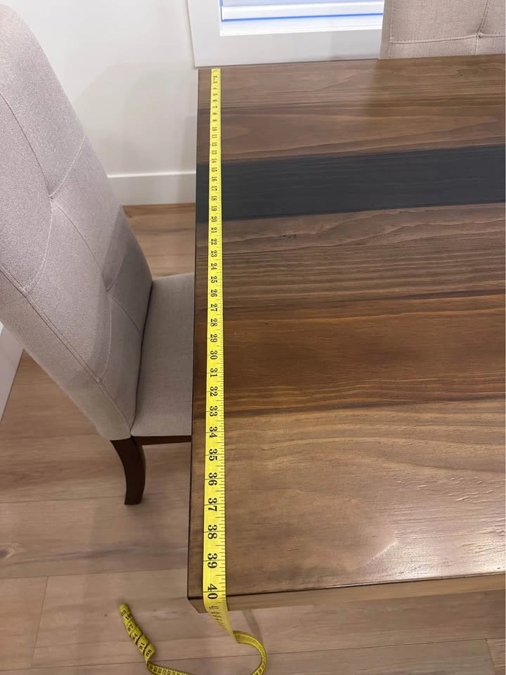 Modern Wood and Resin Dining Table - photo 4