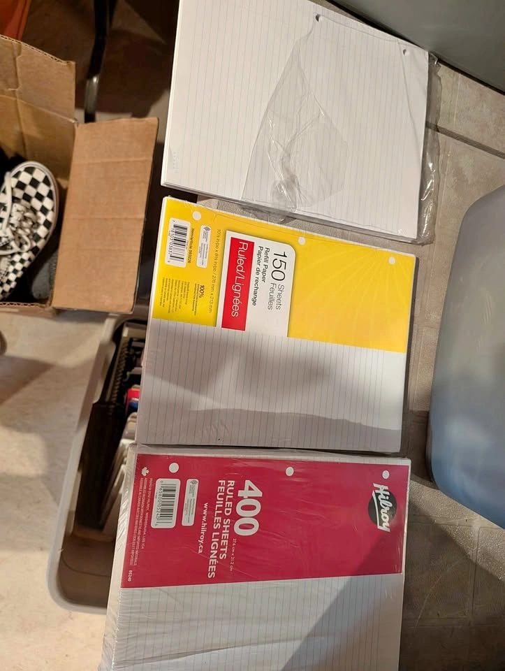 Hilroy and Staples Ruled Refill Paper Bundle