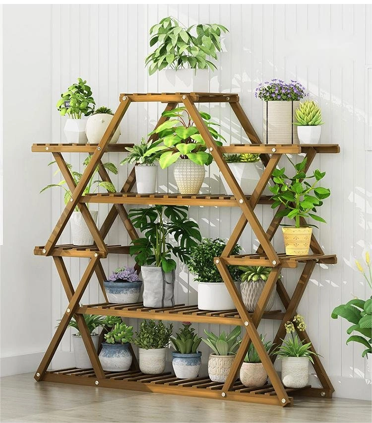 Brand New Multi-Layer Bamboo Plant Floor Stand - Large - photo 2