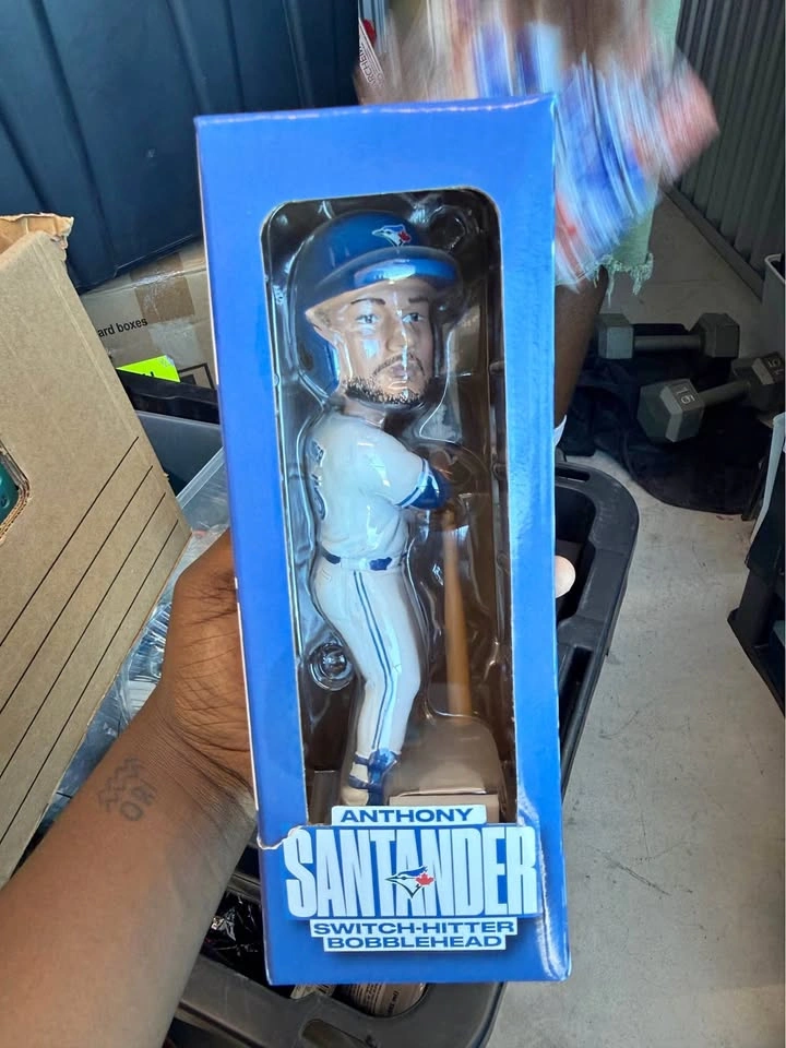 Anthony Santander Toronto Blue Jays Switch-Hitter Bobblehead