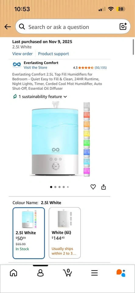 2.5L LED Humidifier - photo 2