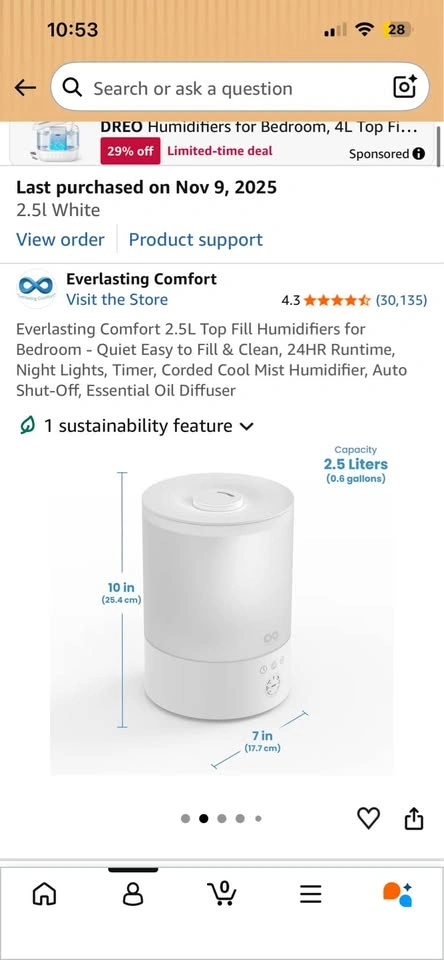 2.5L LED Humidifier - photo 5