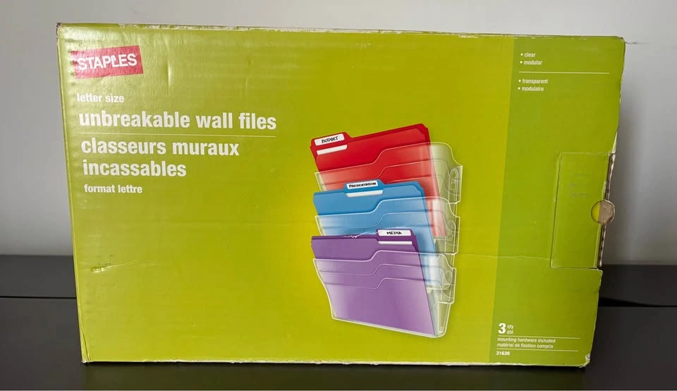 Unbreakable Wall Files (Letter Size) - 3 Pack