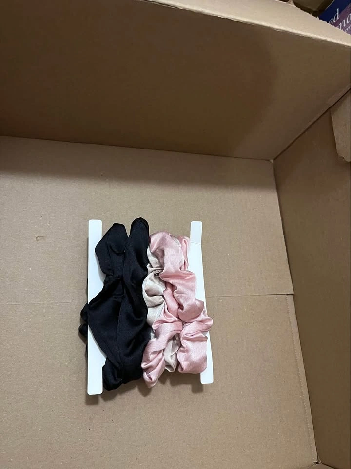 3 Satin Hair Scrunchies $1 each - photo 2