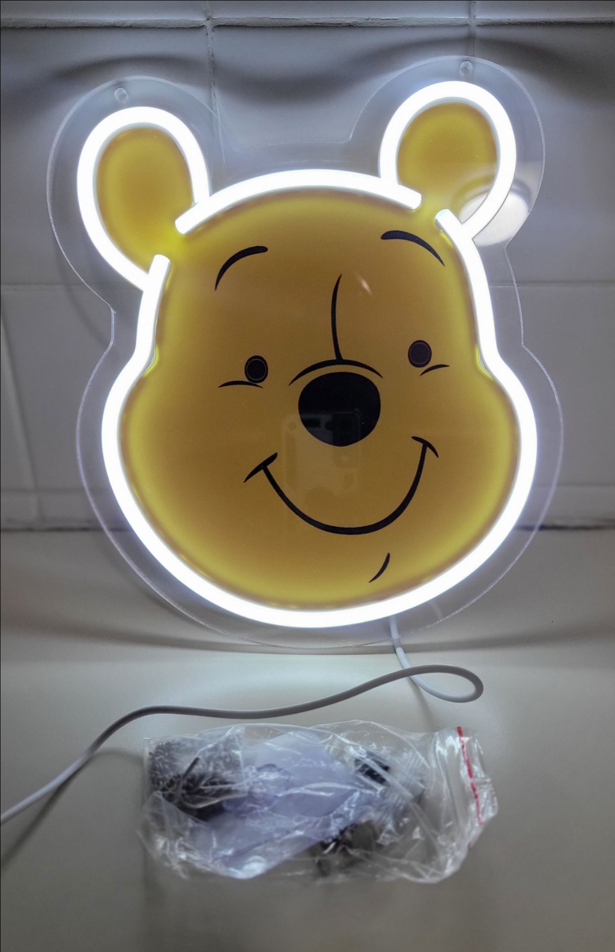 Disney Winnie The Pooh LED neon wall Light / NEW - photo 2