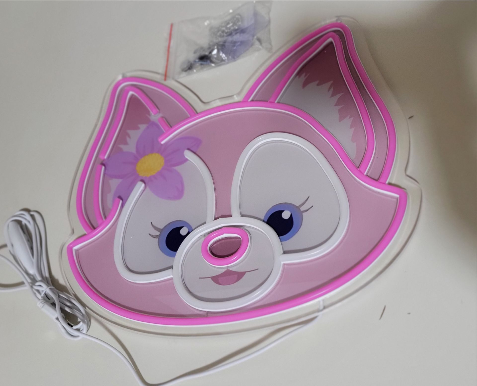 Disney Duffy & Friends LinaBell wall neon light / Rare / NEW - photo 2