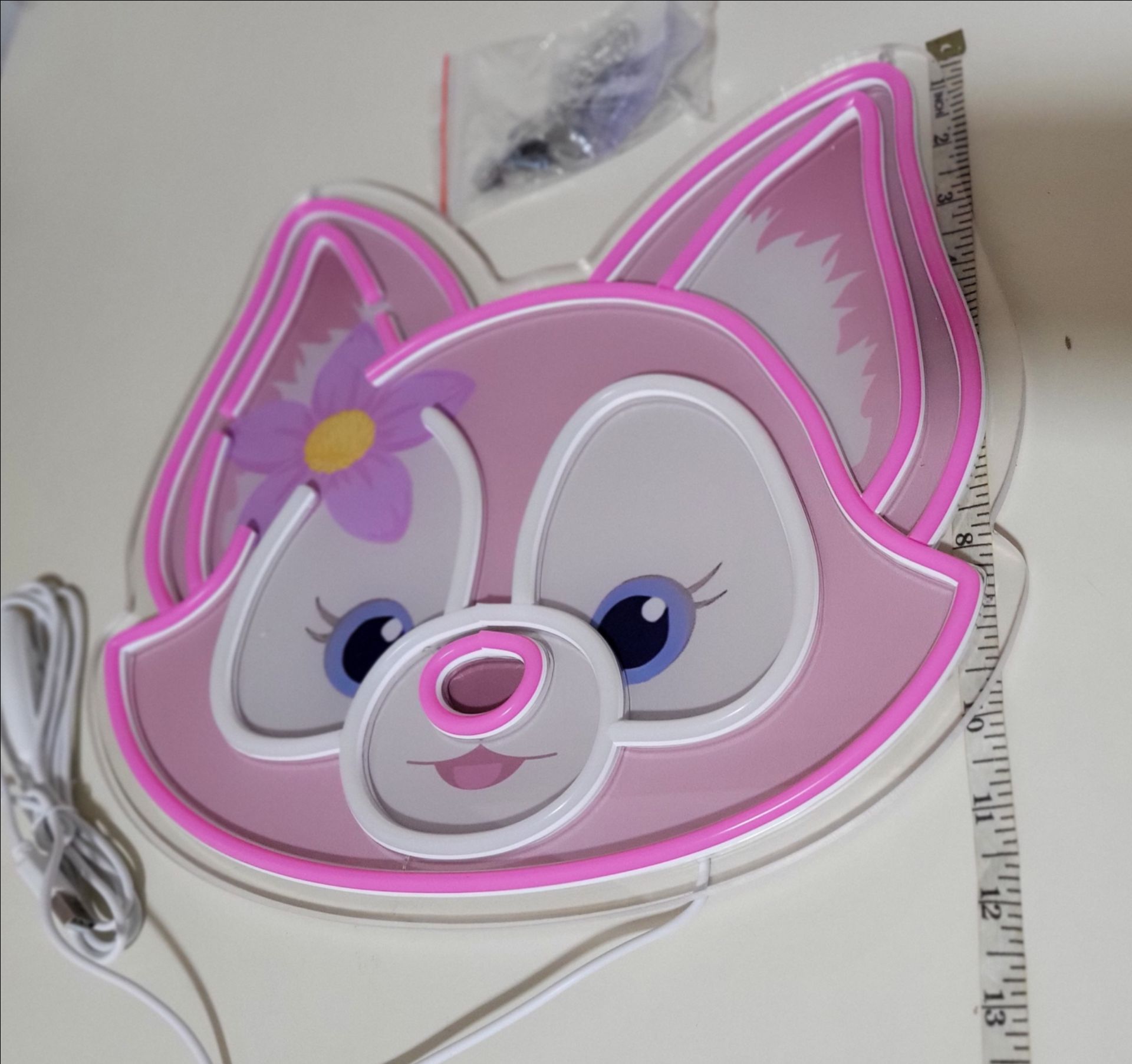 Disney Duffy & Friends LinaBell wall neon light / Rare / NEW - photo 3