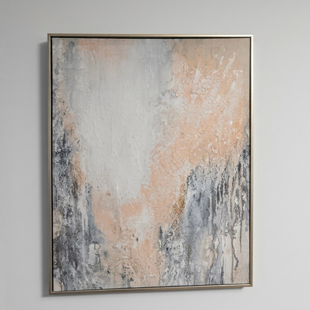 Modern Abstract Framed Canvas Wall Art Set (2) – Large 29” x 23” - photo 3