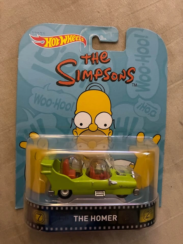 The Homer die-cast toy car from the Hot Wheels Retro Entertainme