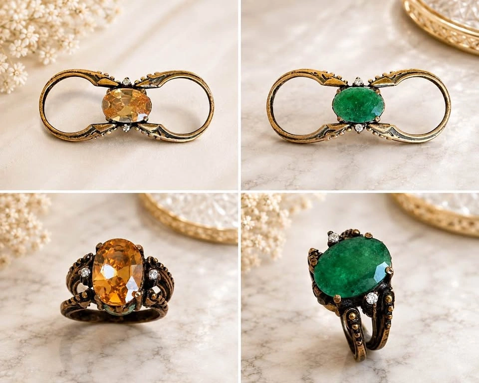 Reversibile Day & Night Ring
