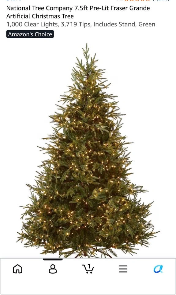 7.5 ft prelit artificial Christmas Tree - photo 4