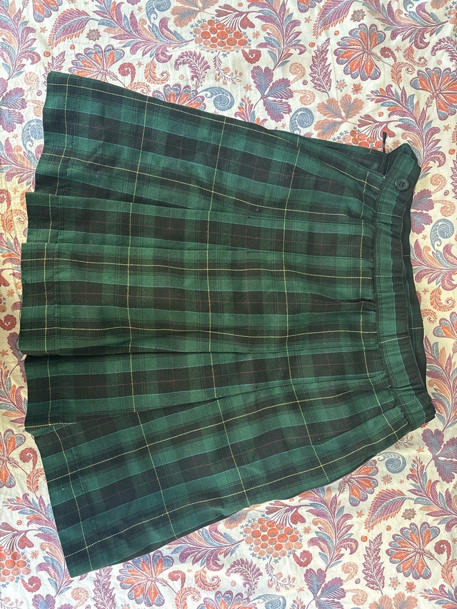 Green Plaid Skirt - photo 2