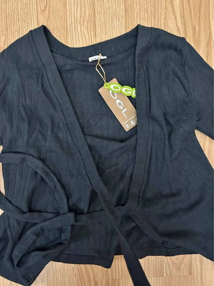 BNWT OGL Ribbed Wrap Cardigan – Size S