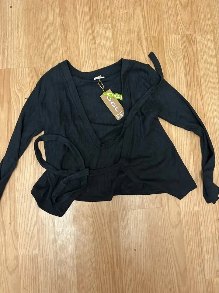 BNWT OGL Ribbed Wrap Cardigan – Size S - photo 2