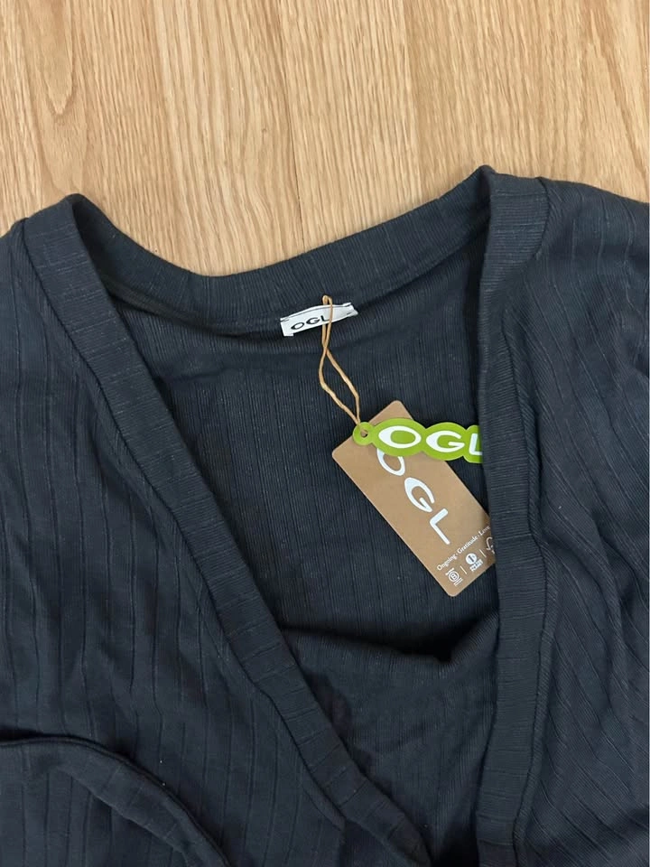 BNWT OGL Ribbed Wrap Cardigan – Size S - photo 3