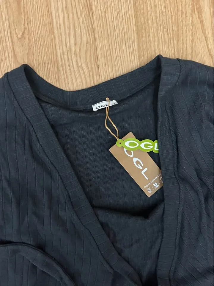 BNWT OGL Ribbed Wrap Cardigan – Size S - photo 3