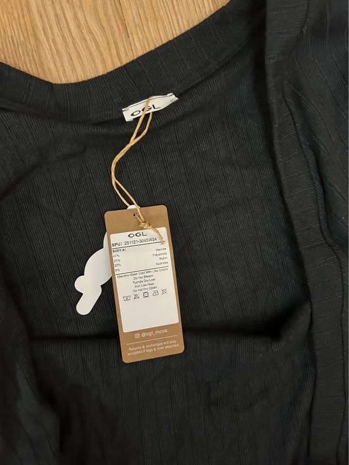 BNWT OGL Ribbed Wrap Cardigan – Size S - photo 5