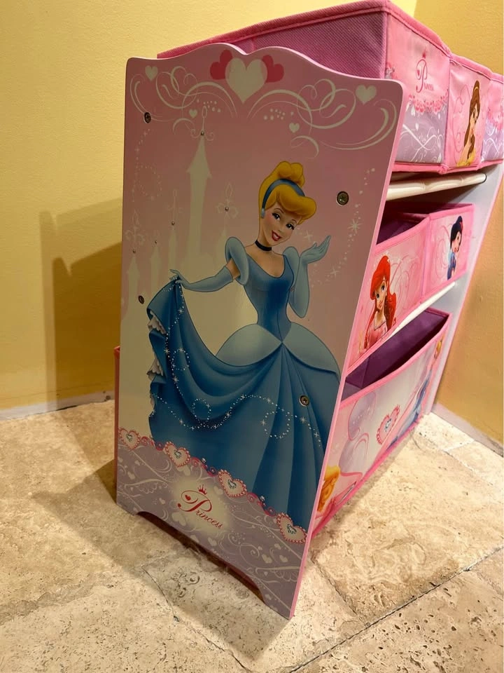 LIKE NEW Disney Princesses Storage Drawer Filling Cabinet - photo 3