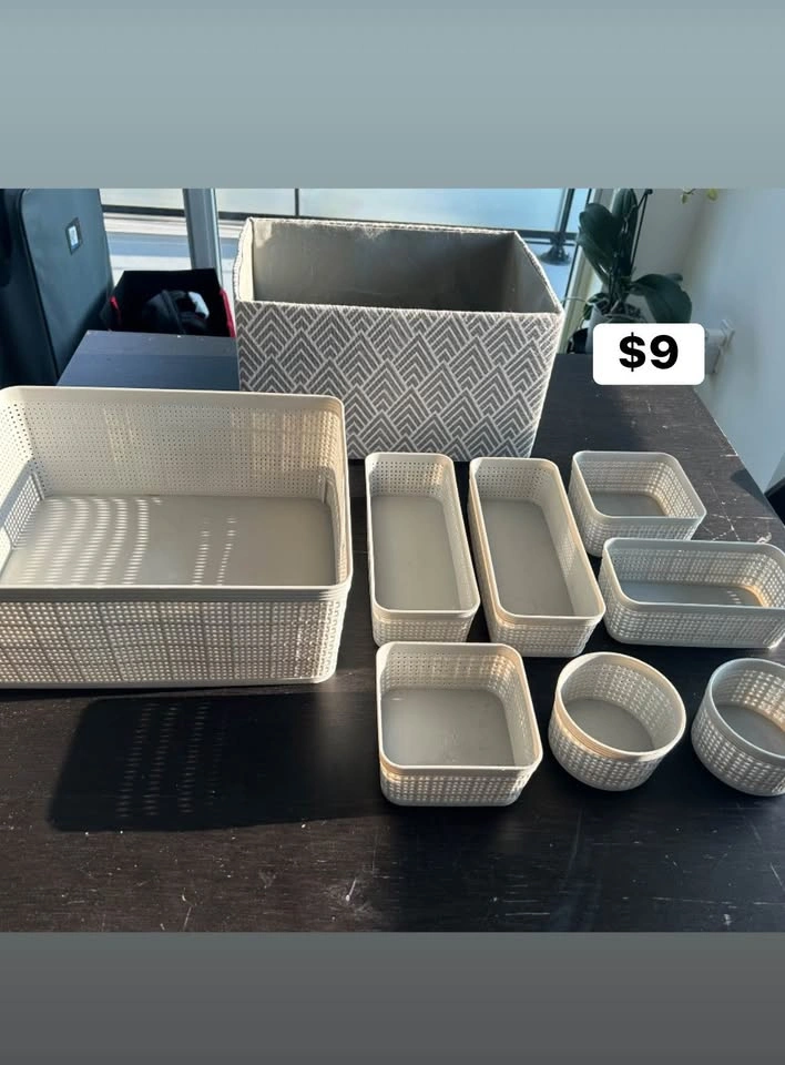 GARAGE SALE! Storage organizers