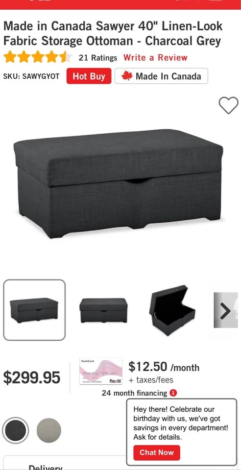 The brick love seat + ottoman - photo 2