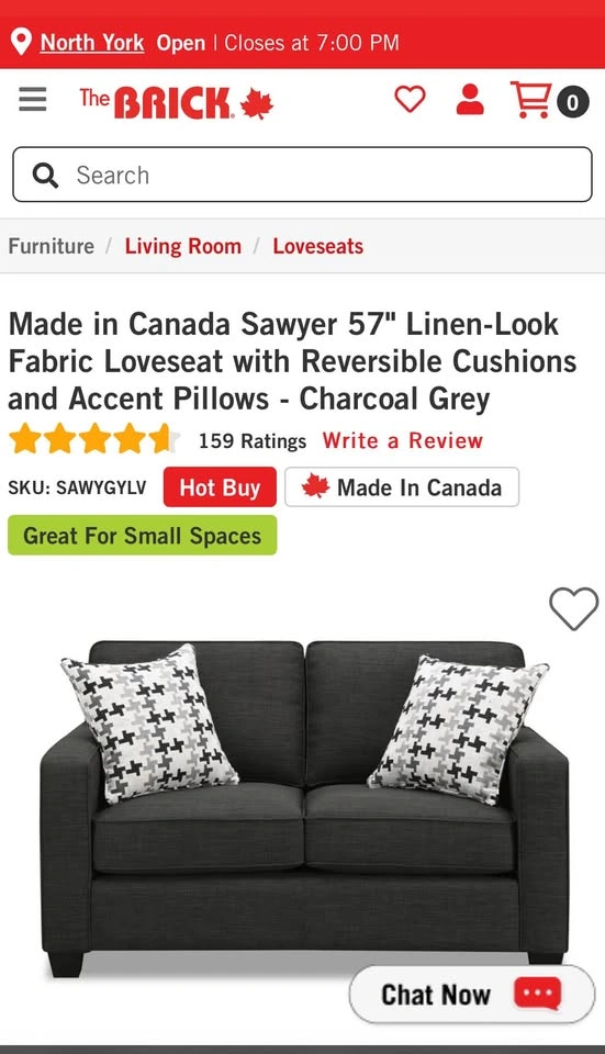 The brick love seat + ottoman - photo 3