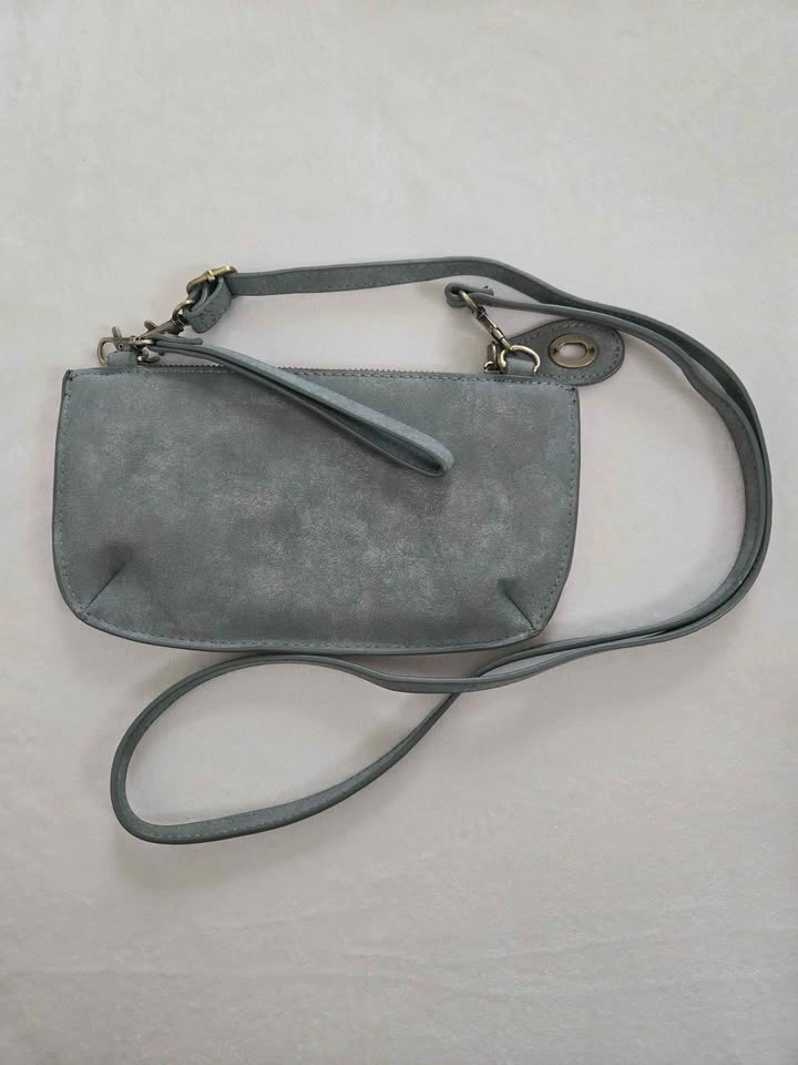 Joy Susan Woman's Wristlet/Clutch with Strap Silver/Grey - photo 2