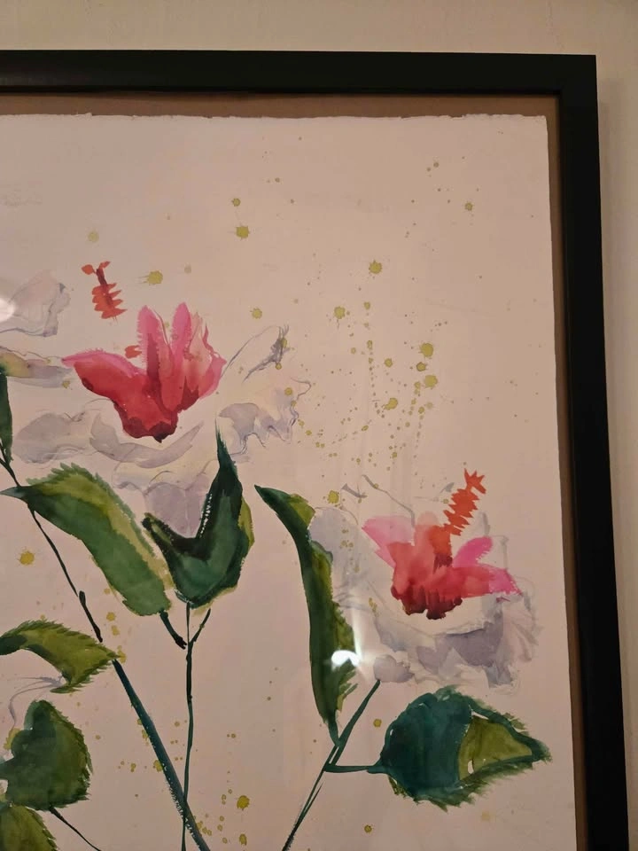 Floral Watercolor Painting. 24"x32. Perfect Condition. - photo 3