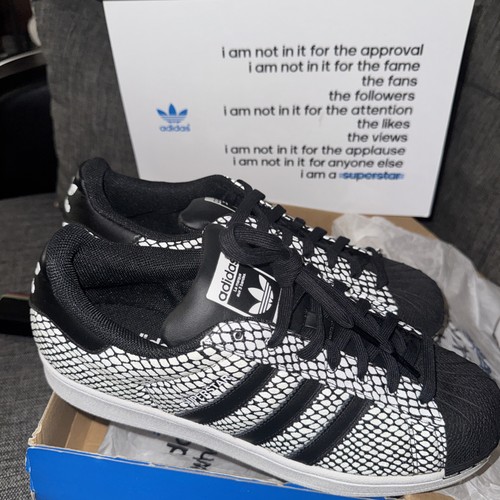 Adidas Superstar Snake Pack S81728 Black White Black Size 10 - photo 3