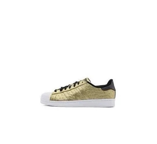 Men’s Adidas Superstar Originals (8.5) – Metallic Gold Leather - photo 2