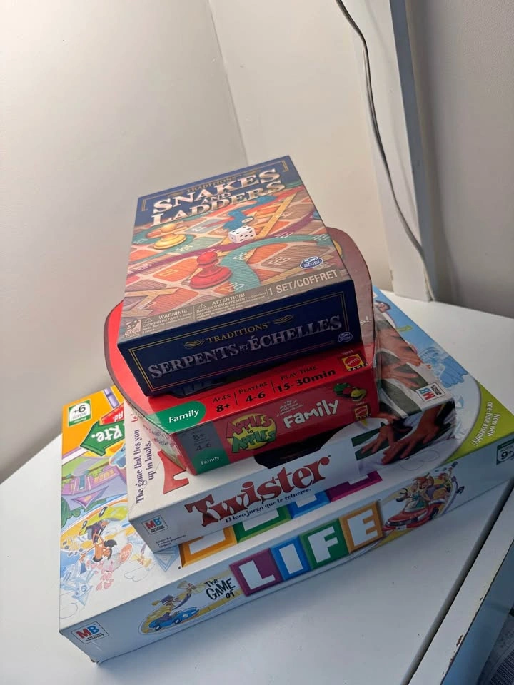 Board Game Bundle: The Game of Life, Twister, Snakes and Ladders