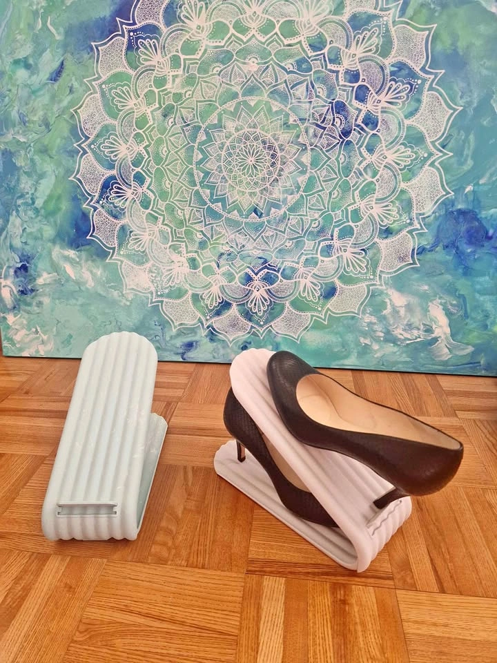 Set of 6 adjustable shoe stackers