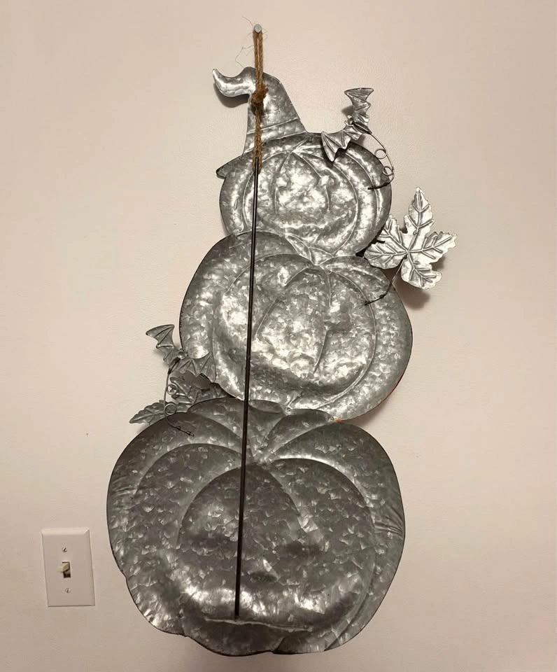 Metal Halloween Pumpkin Decor - photo 2