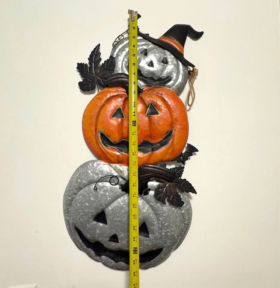 Metal Halloween Pumpkin Decor - photo 3