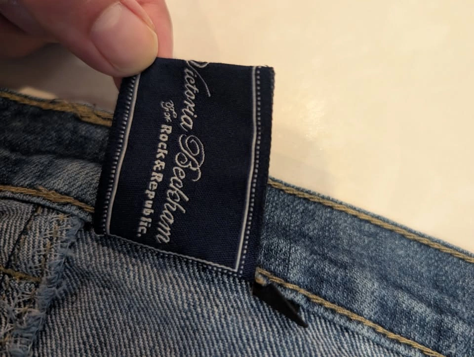 Rare Victoria Beckham for Rock & Republic Straight Leg Jeans Siz - photo 3