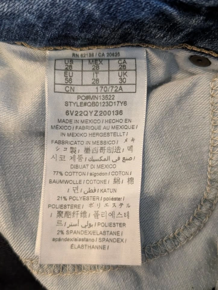 GUESS Sienna Curvy Fit Medium Rise Skinny Jeans Size 28 - photo 3