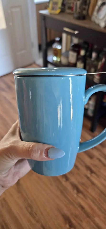 Turquoise Mug with Infuser