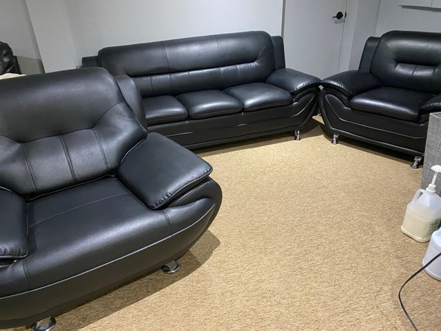 Modern Black Couch - photo 2