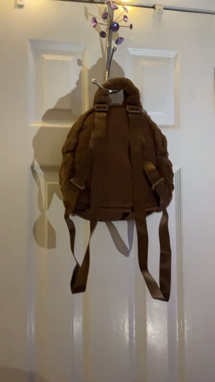 Nike Brown Faux Fur Mini Backpack - photo 2