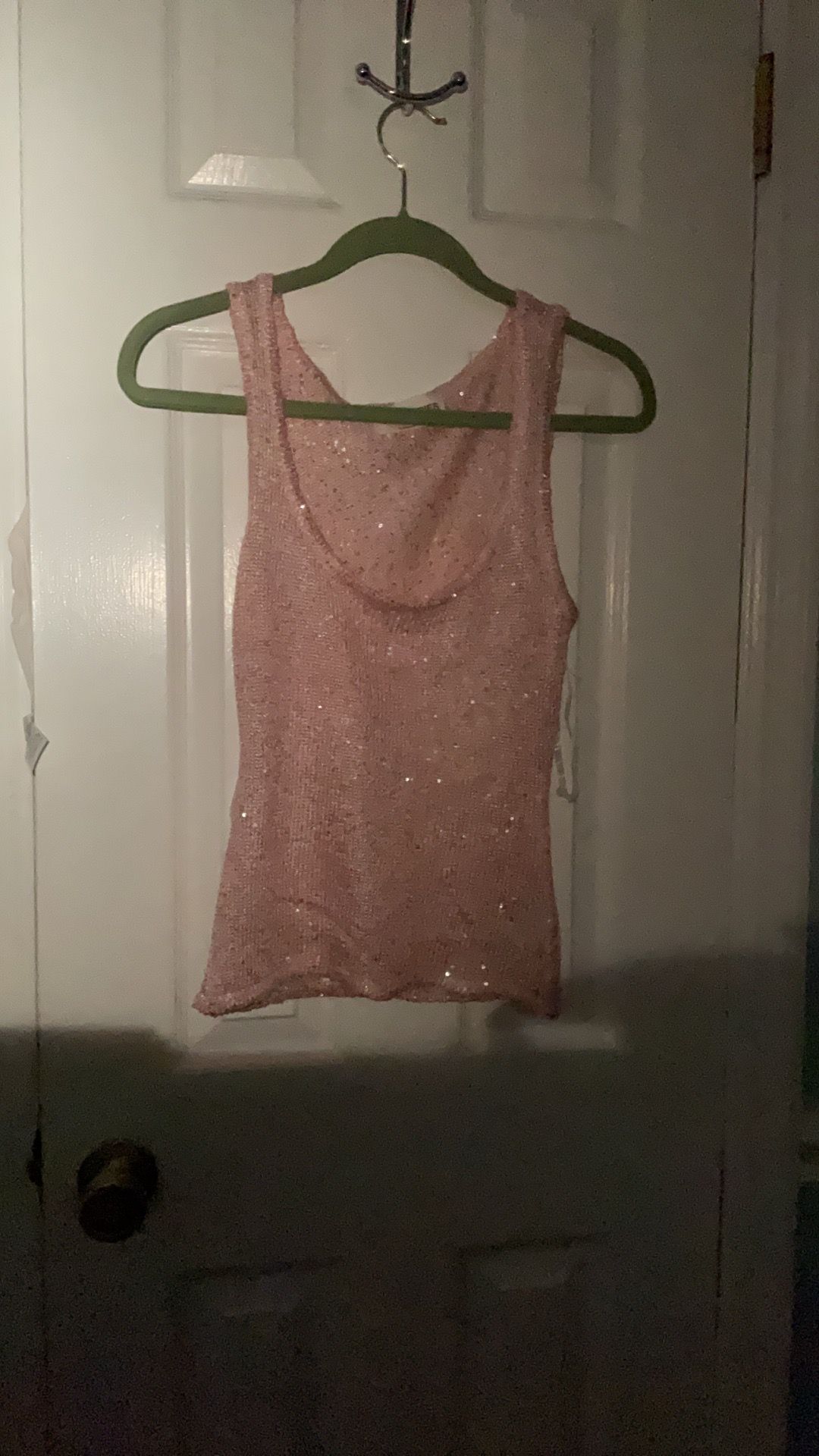 Super cute pink glitter tank